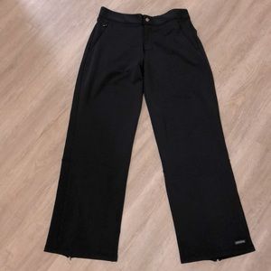 Athleta Yoga Pants Wide Leg Zip Fly Zip Ankles